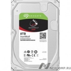 8TB Seagate IronWolf (ST8000VN004) {SATA 6.0Gb/s, 7200 rpm, 256mb buffer, 3.5'',для NAS}